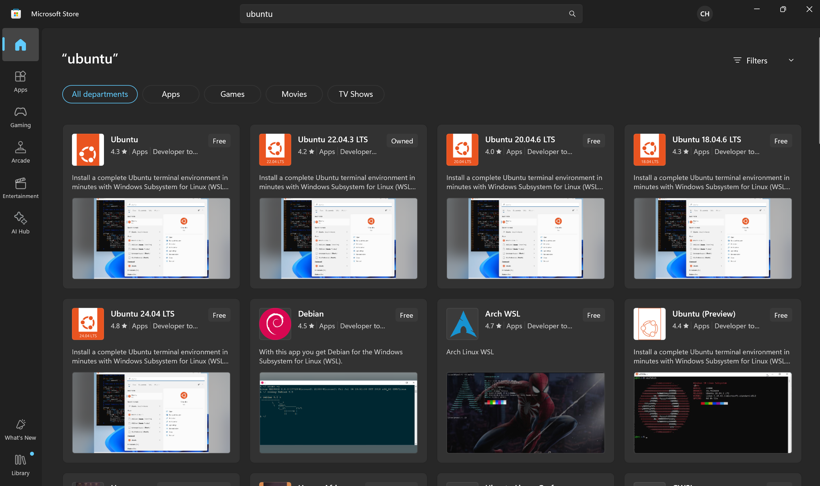 Microsoft Store Ubuntu
